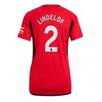 Dres Manchester United Victor Lindelof #2 Domáci pre Ženy 2023-24 Krátky Rukáv